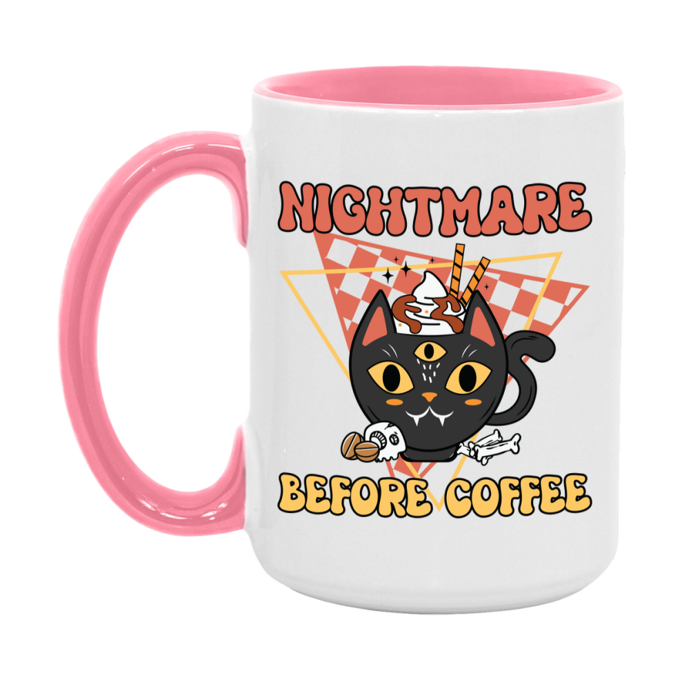 Funny Halloween Coffee Mug, White Ceramic Halloween Coffee Cup 11Oz Or 15Oz