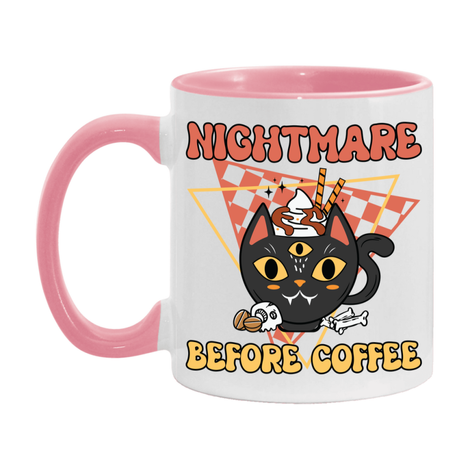Funny Halloween Coffee Mug, White Ceramic Halloween Coffee Cup 11Oz Or 15Oz