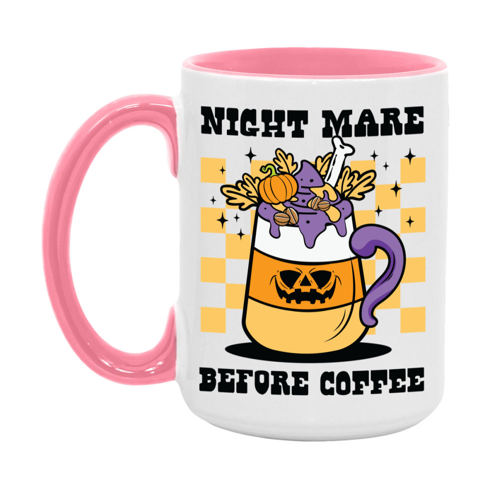 Funny Halloween Coffee Mug, White Ceramic Halloween Coffee Cup 11Oz Or 15Oz