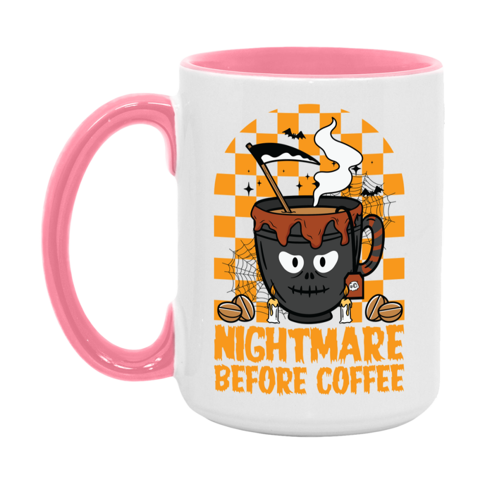 Funny Halloween Coffee Mug, White Ceramic Halloween Coffee Cup 11Oz Or 15Oz