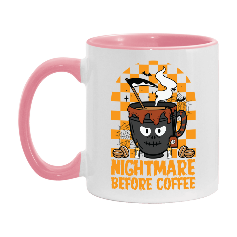 Funny Halloween Coffee Mug, White Ceramic Halloween Coffee Cup 11Oz Or 15Oz