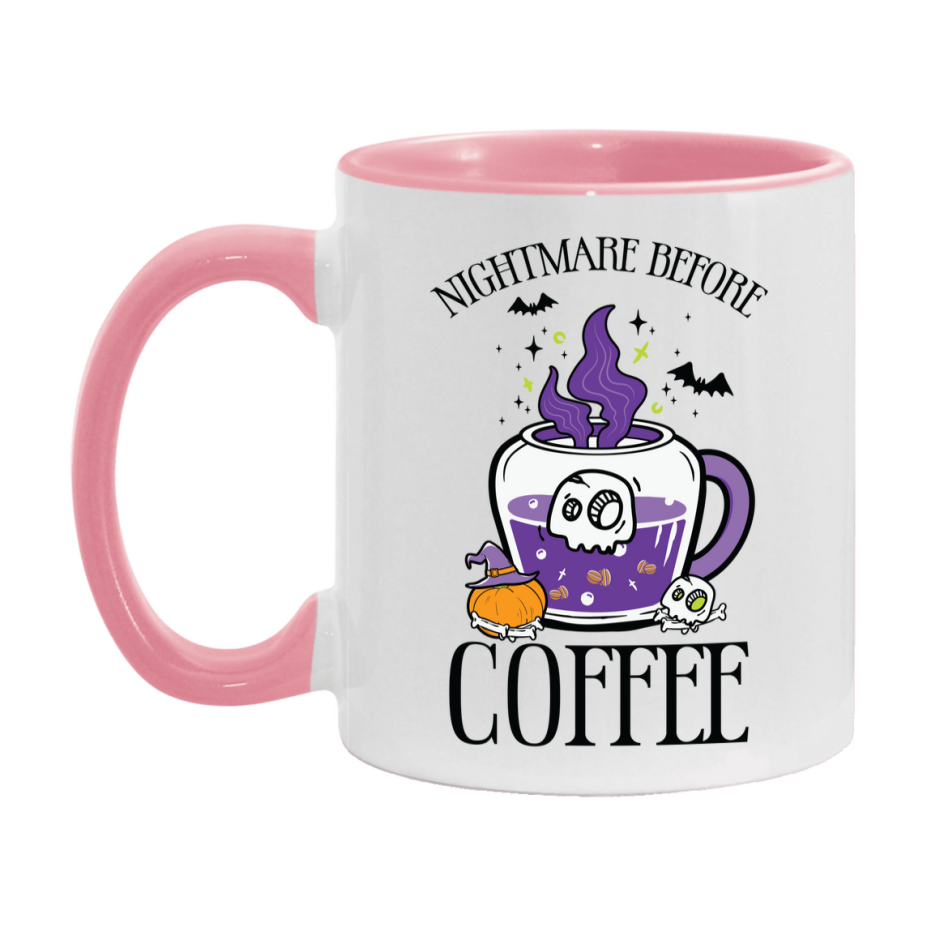 Funny Halloween Coffee Mug, White Ceramic Halloween Coffee Cup 11Oz Or 15Oz