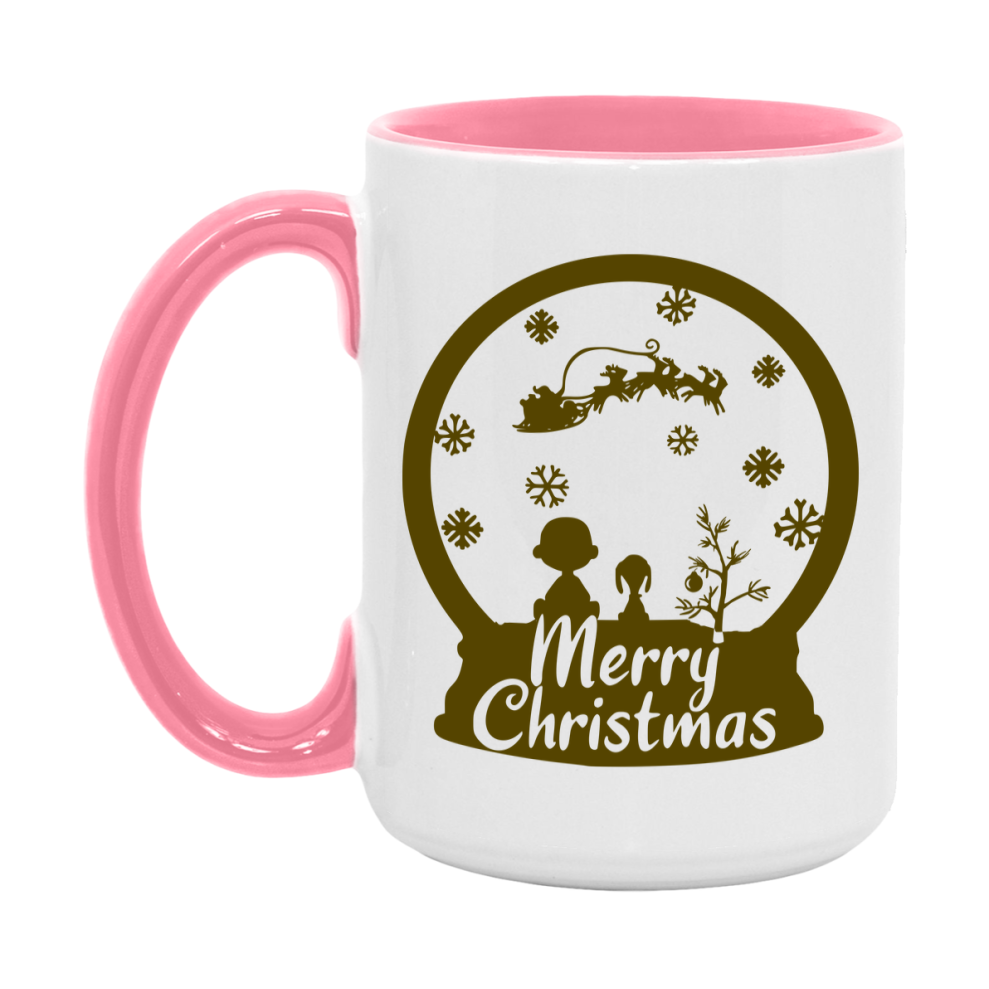 Peanuts Gang Christmas Mug, Snoopy Charlie Brown Holiday Coffee Cup, Ceramic Christmas Mug 11Oz Or 15Oz