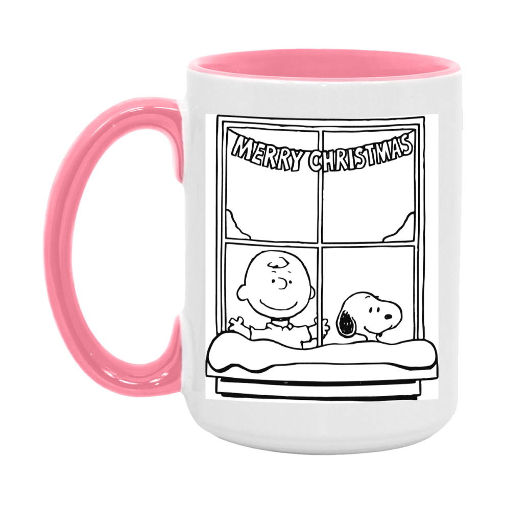 Peanuts Gang Christmas Mug, Snoopy Charlie Brown Holiday Coffee Cup, Ceramic Christmas Mug 11Oz Or 15Oz