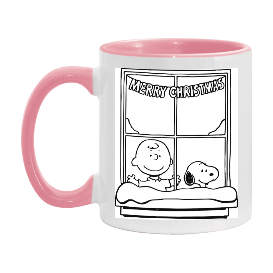Peanuts Gang Christmas Mug, Snoopy Charlie Brown Holiday Coffee Cup, Ceramic Christmas Mug 11Oz Or 15Oz