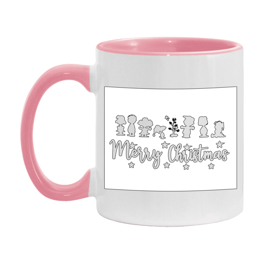 Peanuts Gang Christmas Mug, Snoopy Charlie Brown Holiday Coffee Cup, Ceramic Christmas Mug 11Oz Or 15Oz