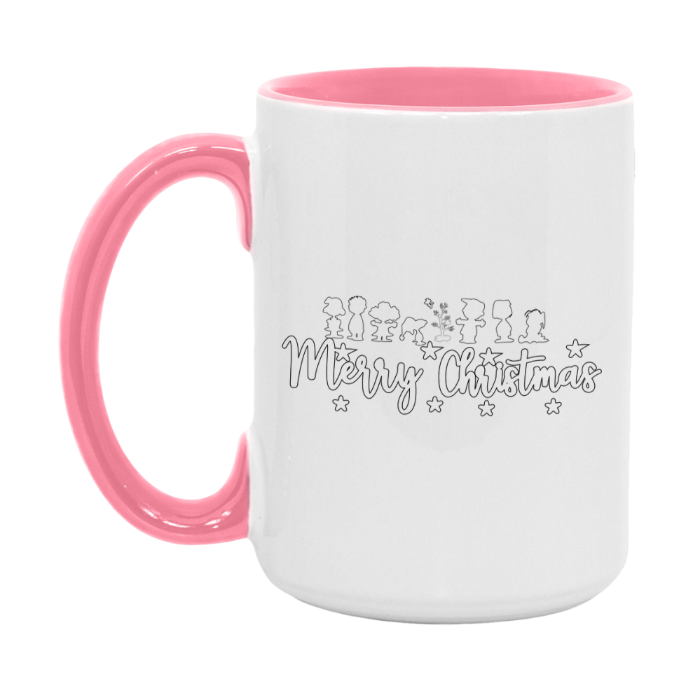 Peanuts Gang Christmas Mug, Snoopy Charlie Brown Holiday Coffee Cup, Ceramic Christmas Mug 11Oz Or 15Oz