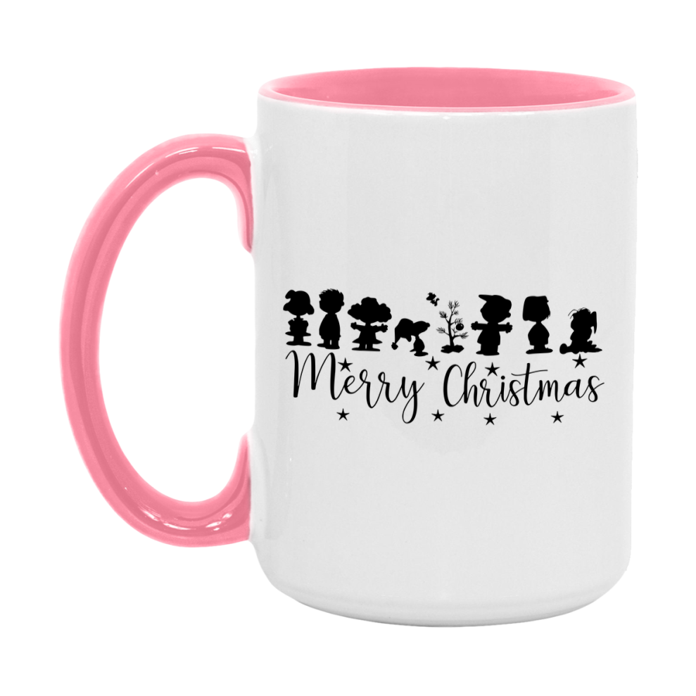 Peanuts Gang Christmas Mug, Snoopy Charlie Brown Holiday Coffee Cup, Ceramic Christmas Mug 11Oz Or 15Oz