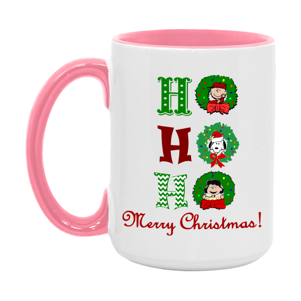 Peanuts Gang Christmas Mug, Snoopy Charlie Brown Holiday Coffee Cup, Ceramic Christmas Mug 11Oz Or 15Oz