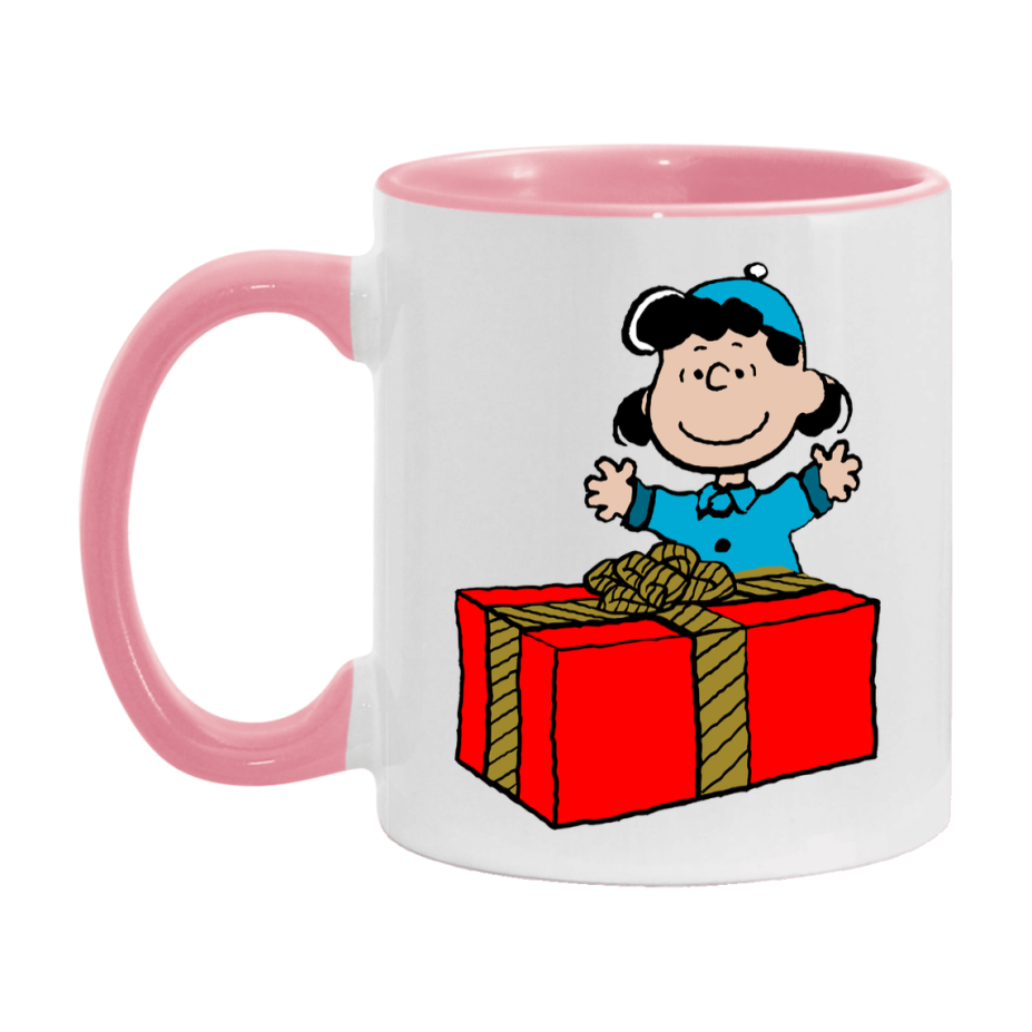 Peanuts Gang Christmas Mug, Snoopy Charlie Brown Holiday Coffee Cup, Ceramic Christmas Mug 11Oz Or 15Oz