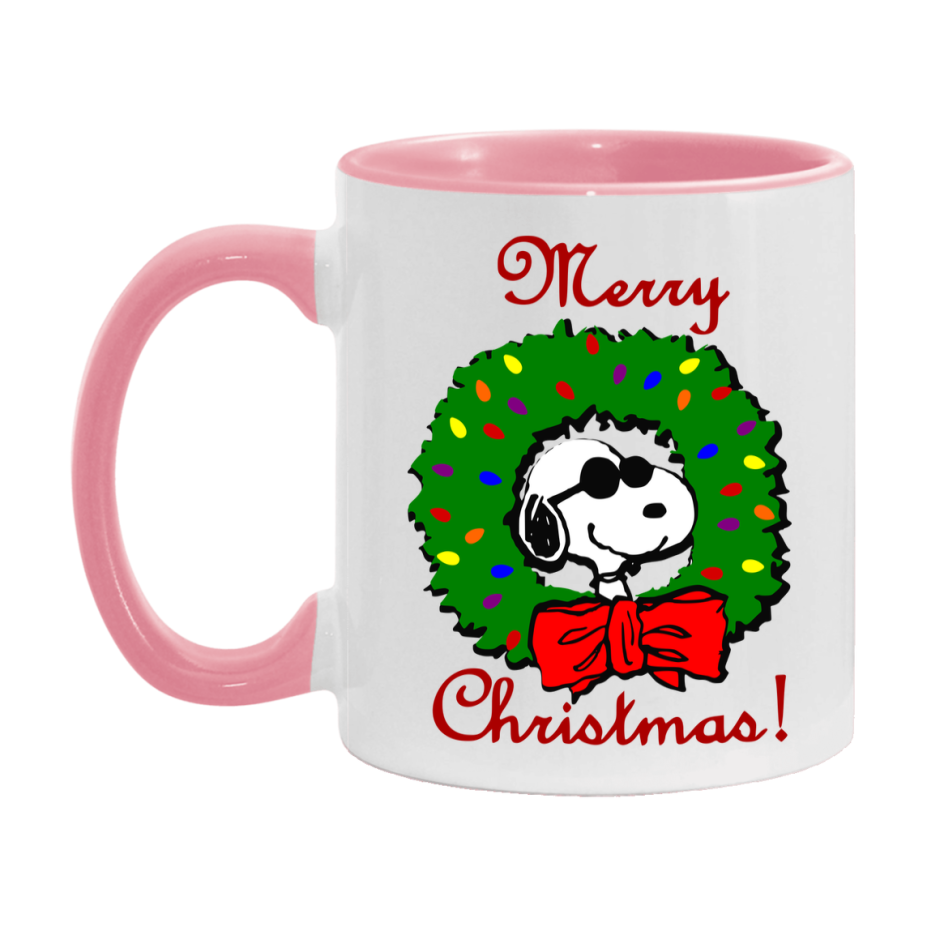 Peanuts Gang Christmas Mug, Snoopy Charlie Brown Holiday Coffee Cup, Ceramic Christmas Mug 11Oz Or 15Oz