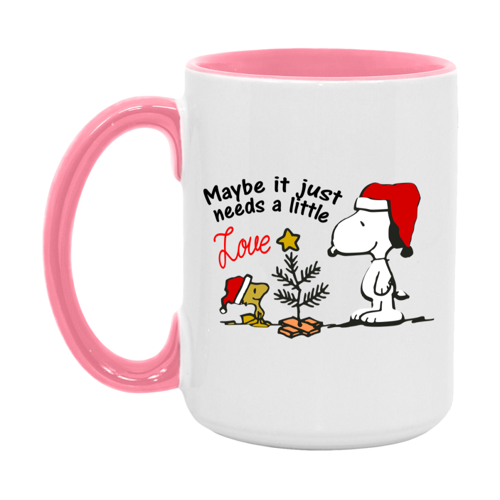Peanuts Gang Christmas Mug, Snoopy Charlie Brown Holiday Coffee Cup, Ceramic Christmas Mug 11Oz Or 15Oz