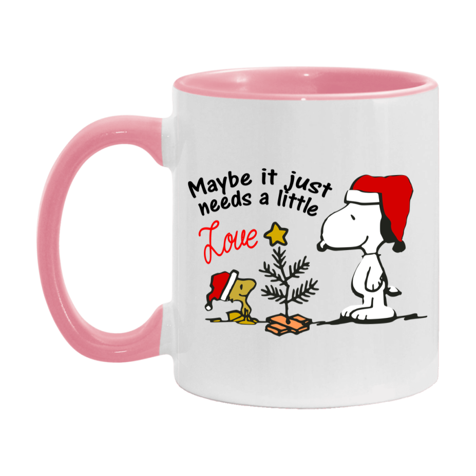 Peanuts Gang Christmas Mug, Snoopy Charlie Brown Holiday Coffee Cup, Ceramic Christmas Mug 11Oz Or 15Oz