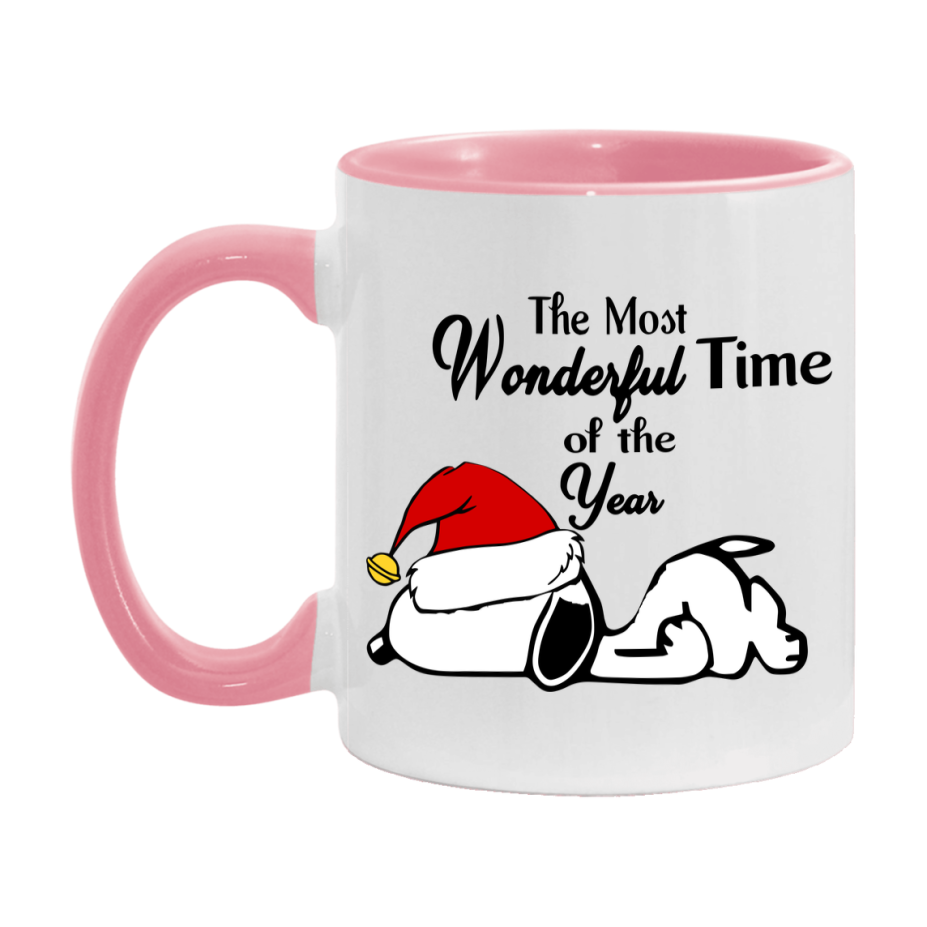 Peanuts Gang Christmas Mug, Snoopy Charlie Brown Holiday Coffee Cup, Ceramic Christmas Mug 11Oz Or 15Oz