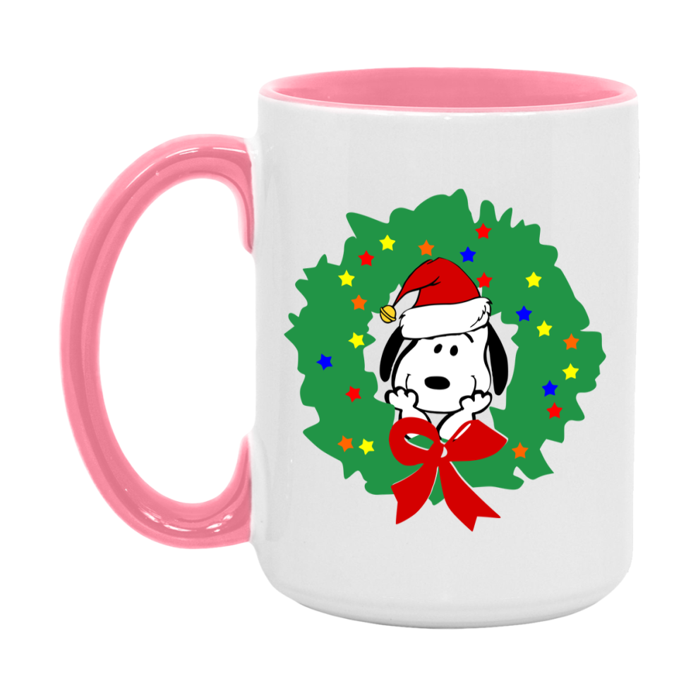 Peanuts Gang Christmas Mug, Snoopy Charlie Brown Holiday Coffee Cup, Ceramic Christmas Mug 11Oz Or 15Oz