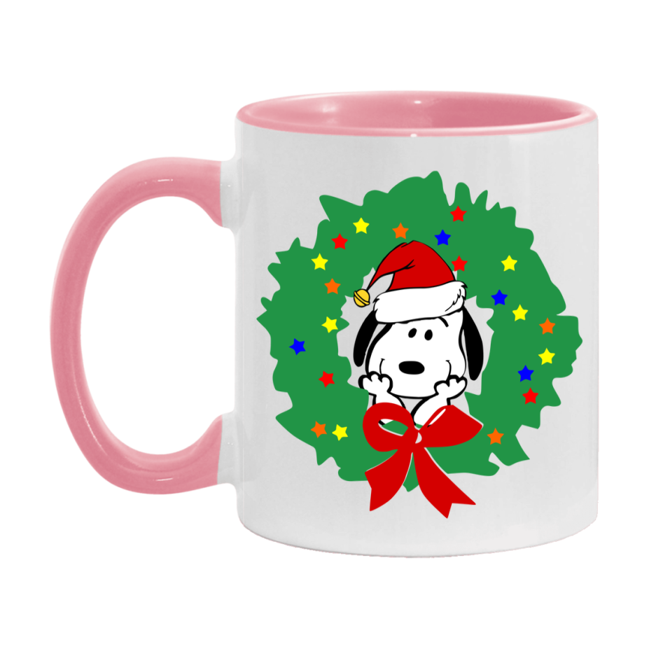 Peanuts Gang Christmas Mug, Snoopy Charlie Brown Holiday Coffee Cup, Ceramic Christmas Mug 11Oz Or 15Oz