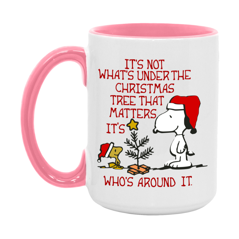 Peanuts Gang Christmas Mug, Snoopy Charlie Brown Holiday Coffee Cup, Ceramic Christmas Mug 11Oz Or 15Oz
