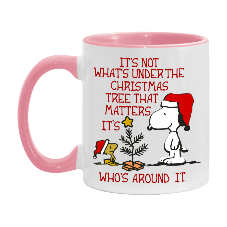 Peanuts Gang Christmas Mug, Snoopy Charlie Brown Holiday Coffee Cup, Ceramic Christmas Mug 11Oz Or 15Oz
