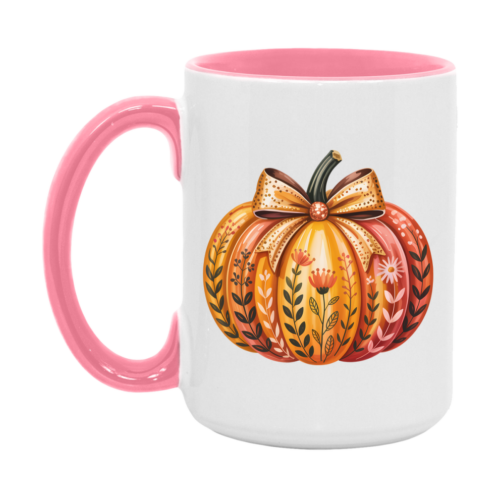 In Love With Fall Coffee Mug, Cozy Cute Autumn Coffee Cup, 11Oz Or 15Oz White Ceramic Mug