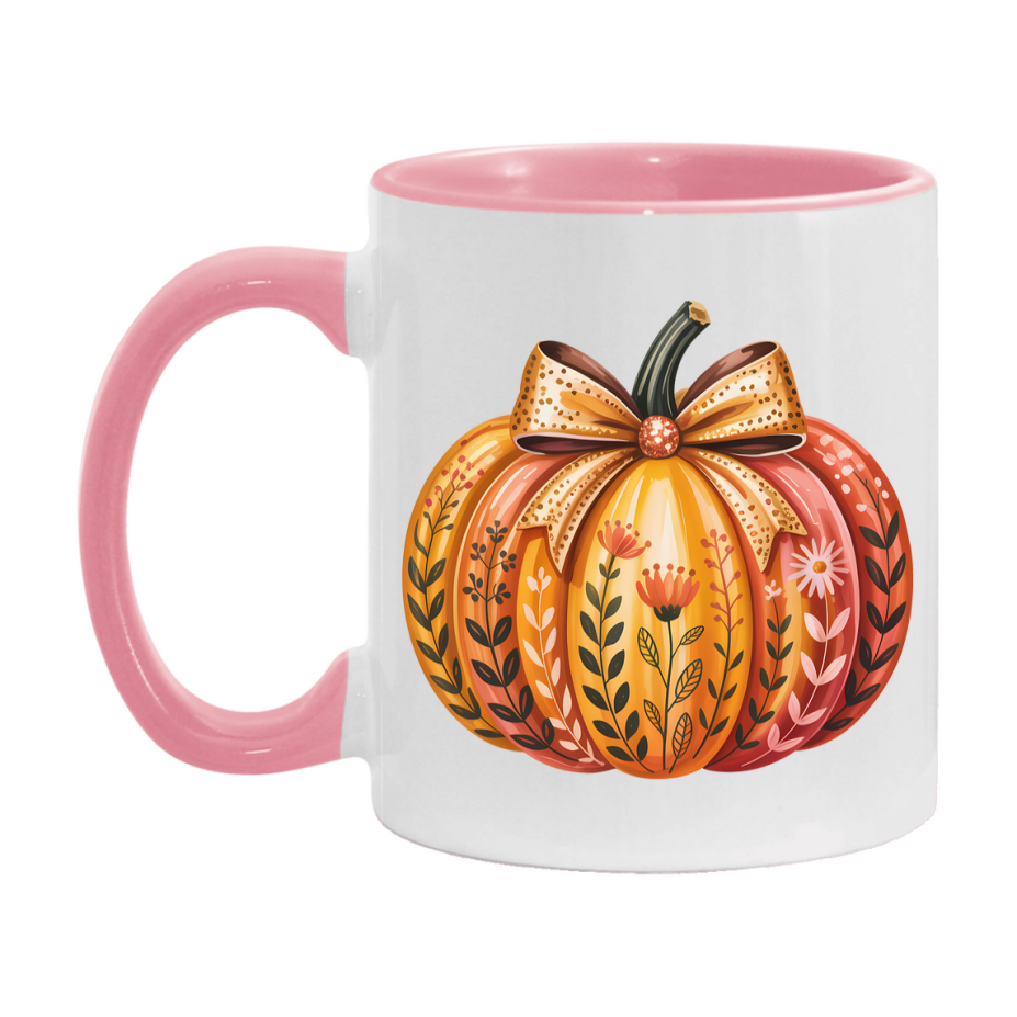 In Love With Fall Coffee Mug, Cozy Cute Autumn Coffee Cup, 11Oz Or 15Oz White Ceramic Mug