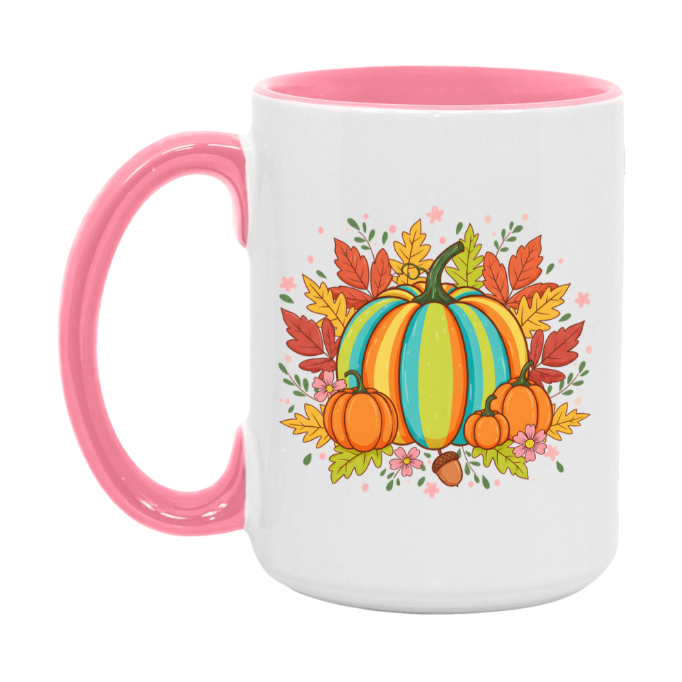In Love With Fall Coffee Mug, Cozy Cute Autumn Coffee Cup, 11Oz Or 15Oz White Ceramic Mug