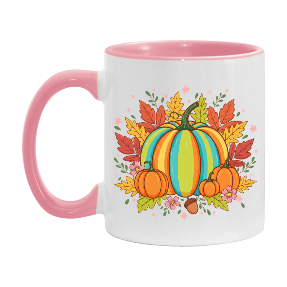 In Love With Fall Coffee Mug, Cozy Cute Autumn Coffee Cup, 11Oz Or 15Oz White Ceramic Mug