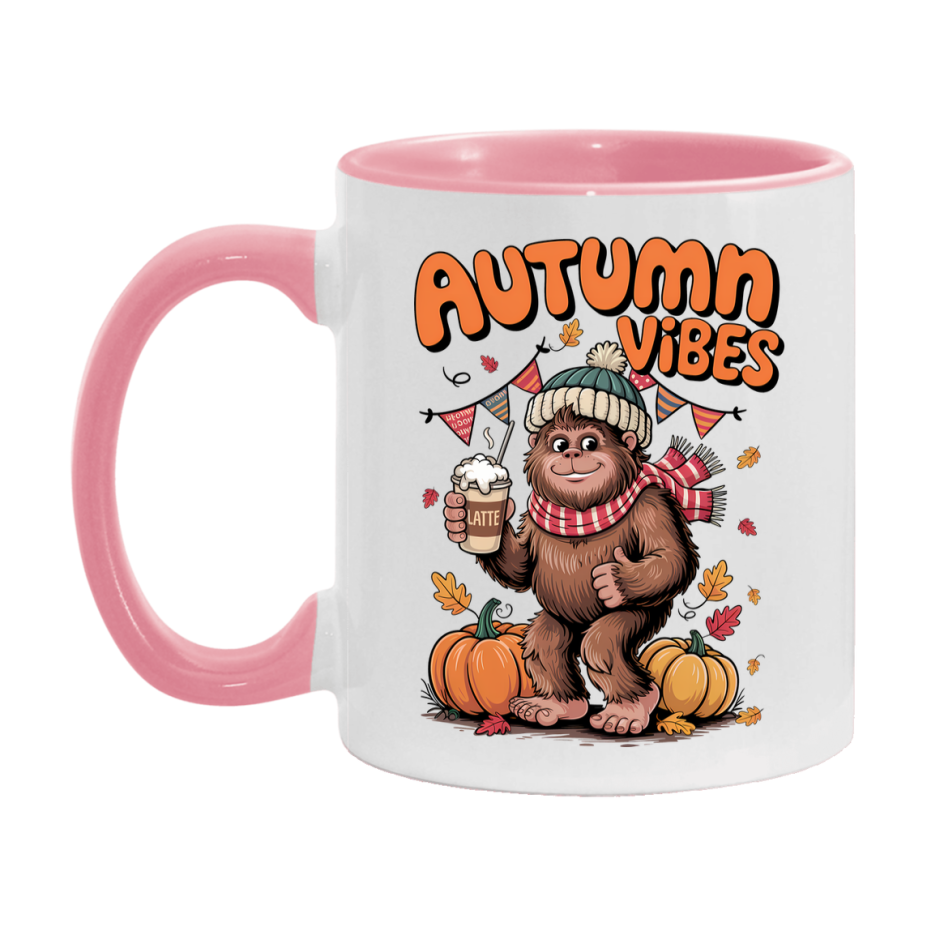 In Love With Fall Coffee Mug, Cozy Cute Autumn Coffee Cup, 11Oz Or 15Oz White Ceramic Mug