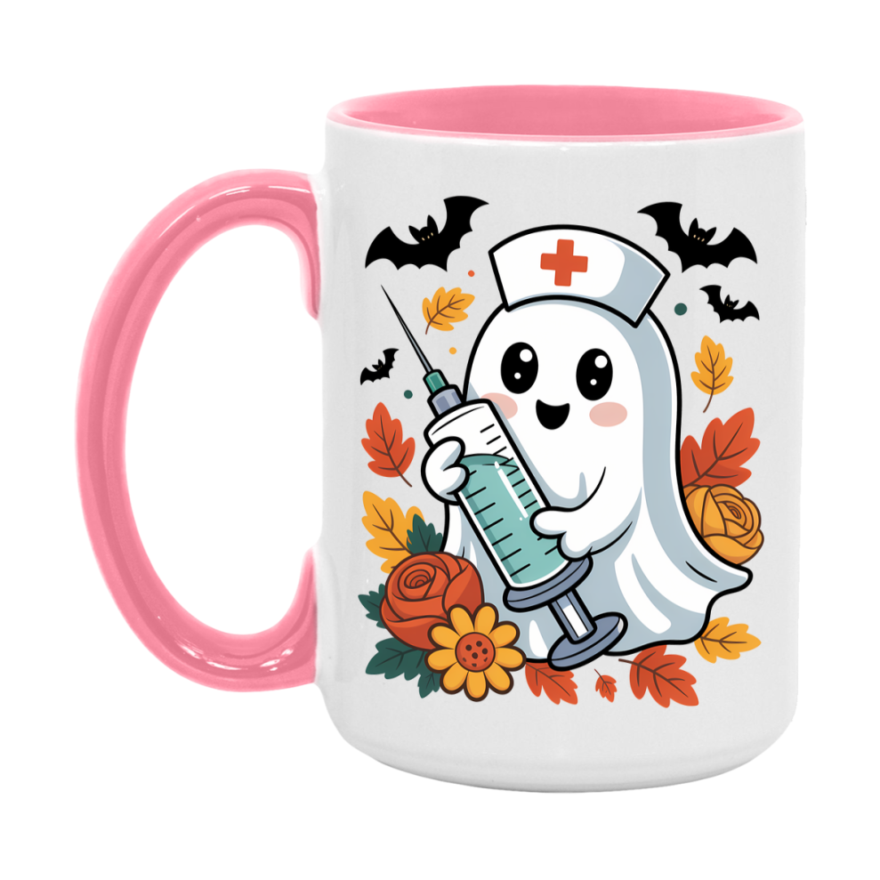 In Love With Fall Coffee Mug, Cozy Cute Autumn Coffee Cup, 11Oz Or 15Oz White Ceramic Mug