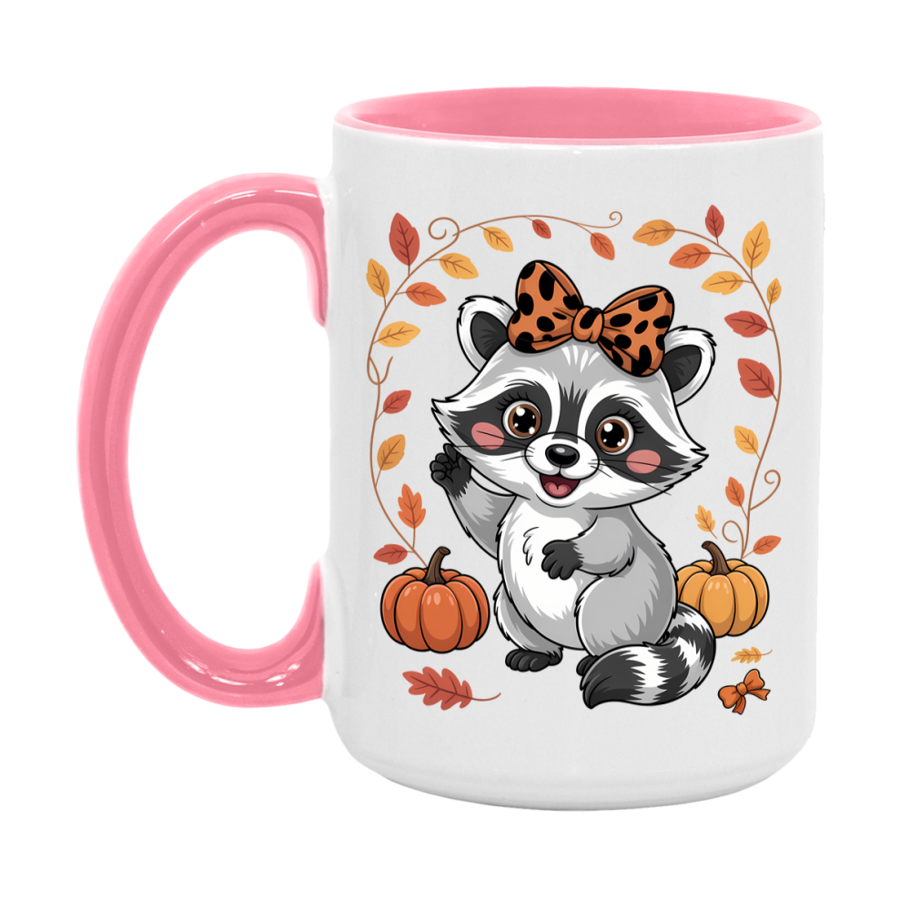 In Love With Fall Coffee Mug, Cozy Cute Autumn Coffee Cup, 11Oz Or 15Oz White Ceramic Mug