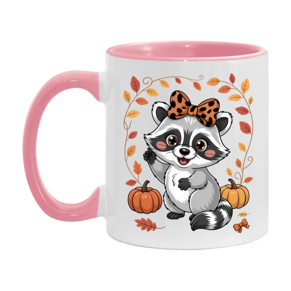 In Love With Fall Coffee Mug, Cozy Cute Autumn Coffee Cup, 11Oz Or 15Oz White Ceramic Mug