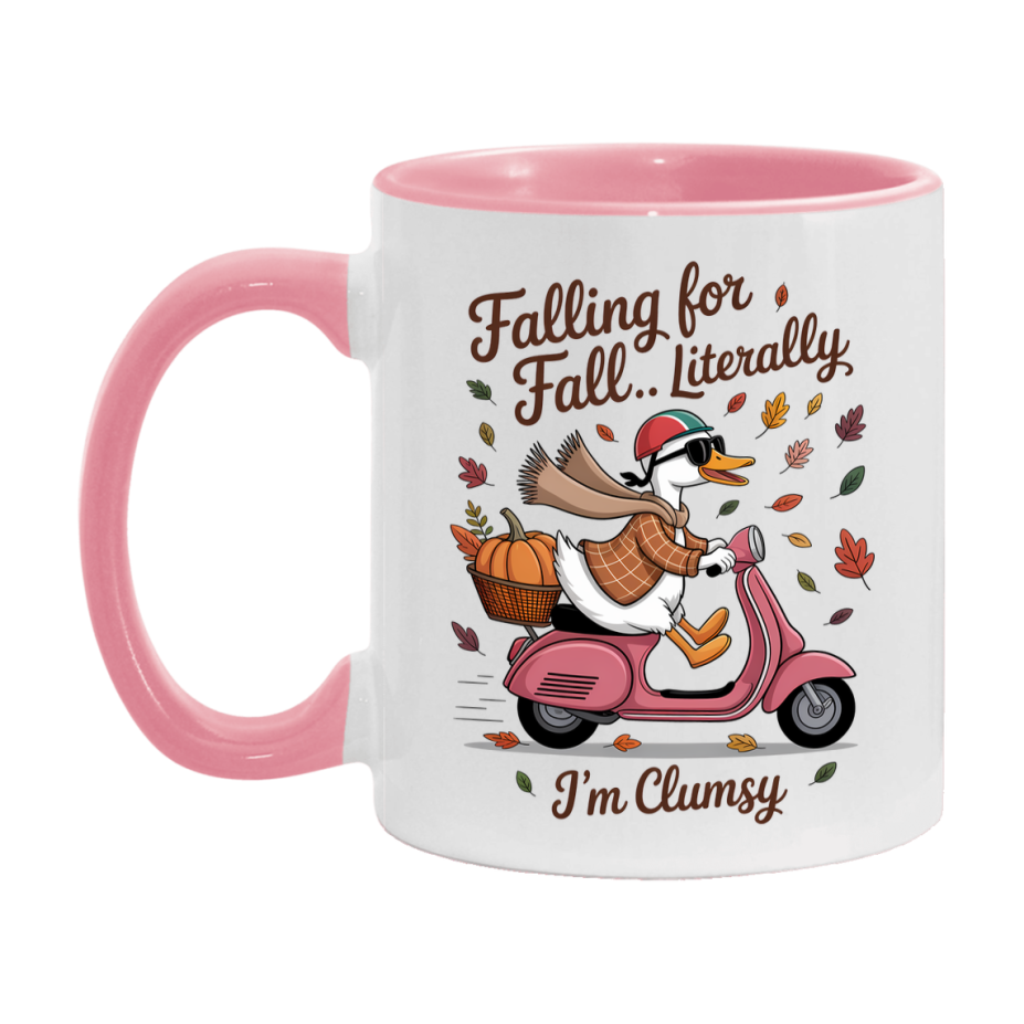 In Love With Fall Coffee Mug, Cozy Cute Autumn Coffee Cup, 11Oz Or 15Oz White Ceramic Mug