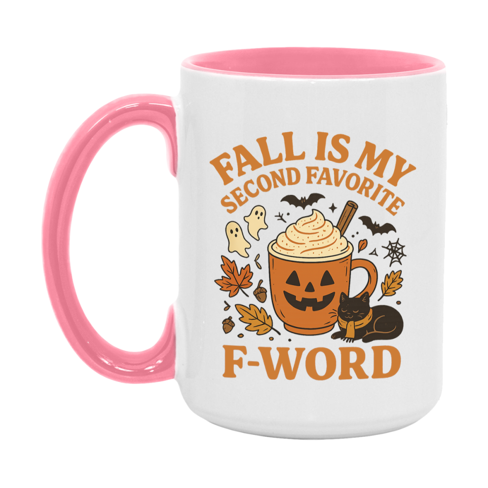 In Love With Fall Coffee Mug, Cozy Cute Autumn Coffee Cup, 11Oz Or 15Oz White Ceramic Mug