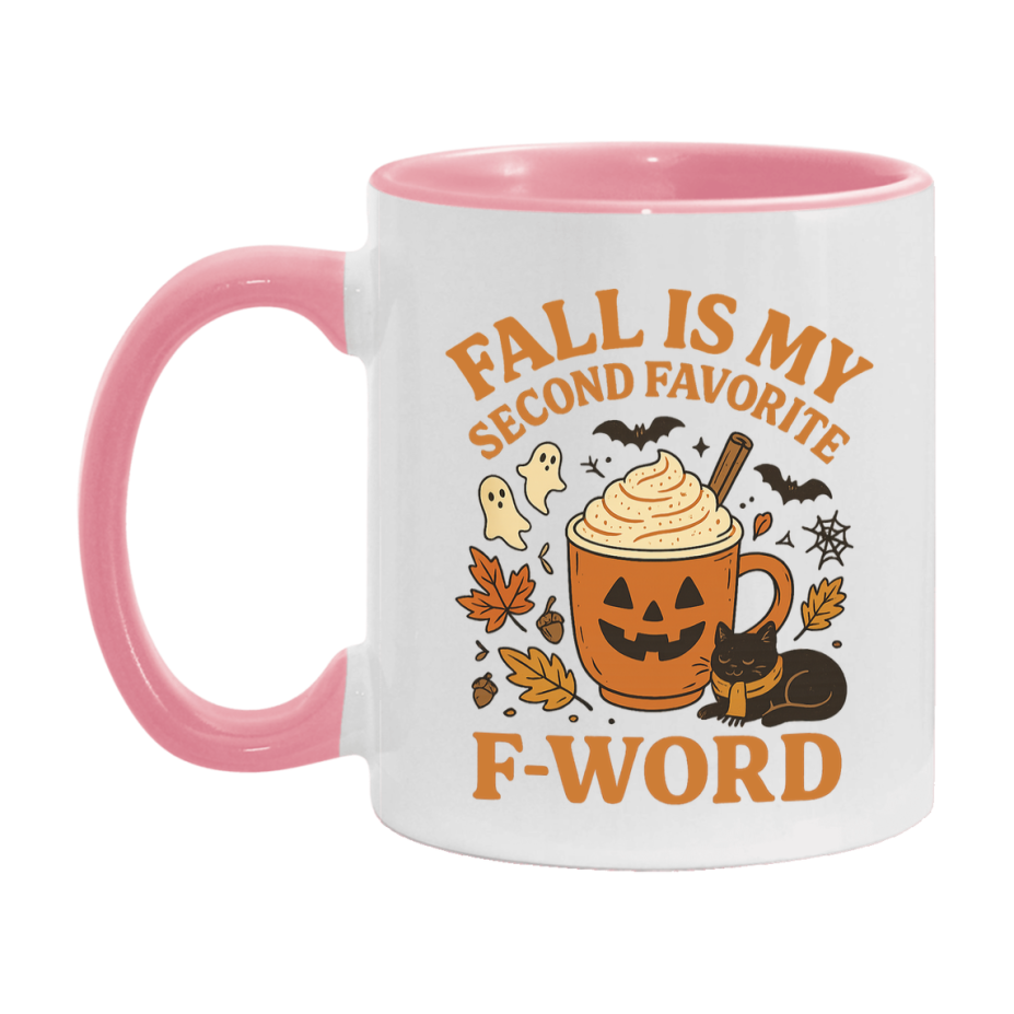 In Love With Fall Coffee Mug, Cozy Cute Autumn Coffee Cup, 11Oz Or 15Oz White Ceramic Mug