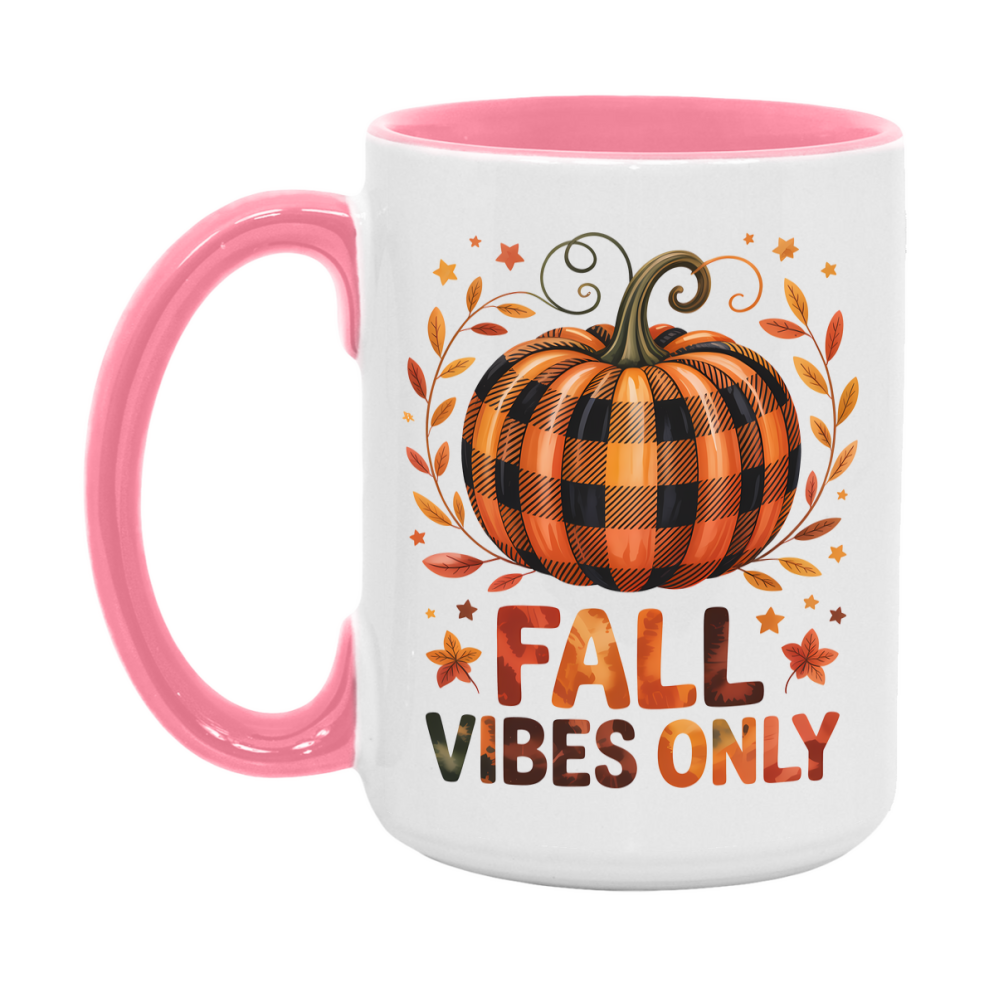 In Love With Fall Coffee Mug, Cozy Cute Autumn Coffee Cup, 11Oz Or 15Oz White Ceramic Mug