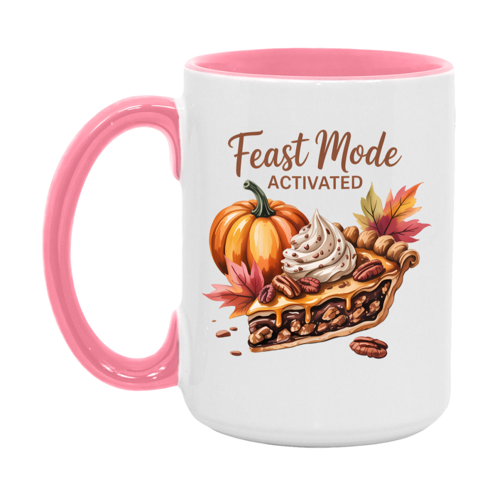In Love With Fall Coffee Mug, Cozy Cute Autumn Coffee Cup, 11Oz Or 15Oz White Ceramic Mug