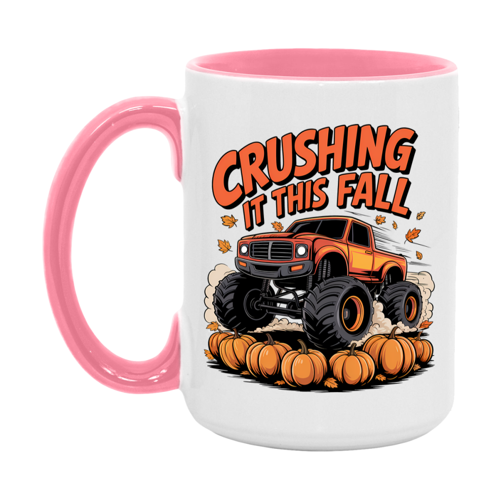 In Love With Fall Coffee Mug, Cozy Cute Autumn Coffee Cup, 11Oz Or 15Oz White Ceramic Mug