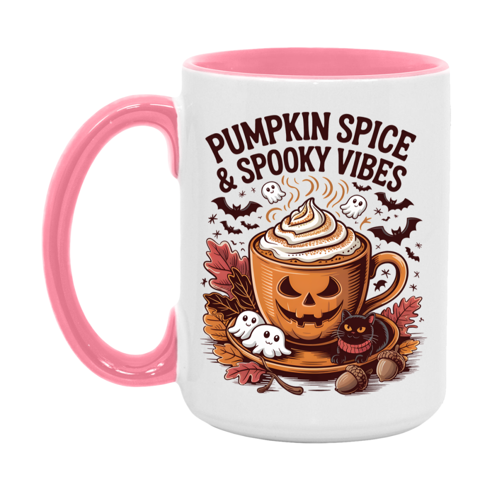 In Love With Fall Coffee Mug, Cozy Cute Autumn Coffee Cup, 11Oz Or 15Oz White Ceramic Mug