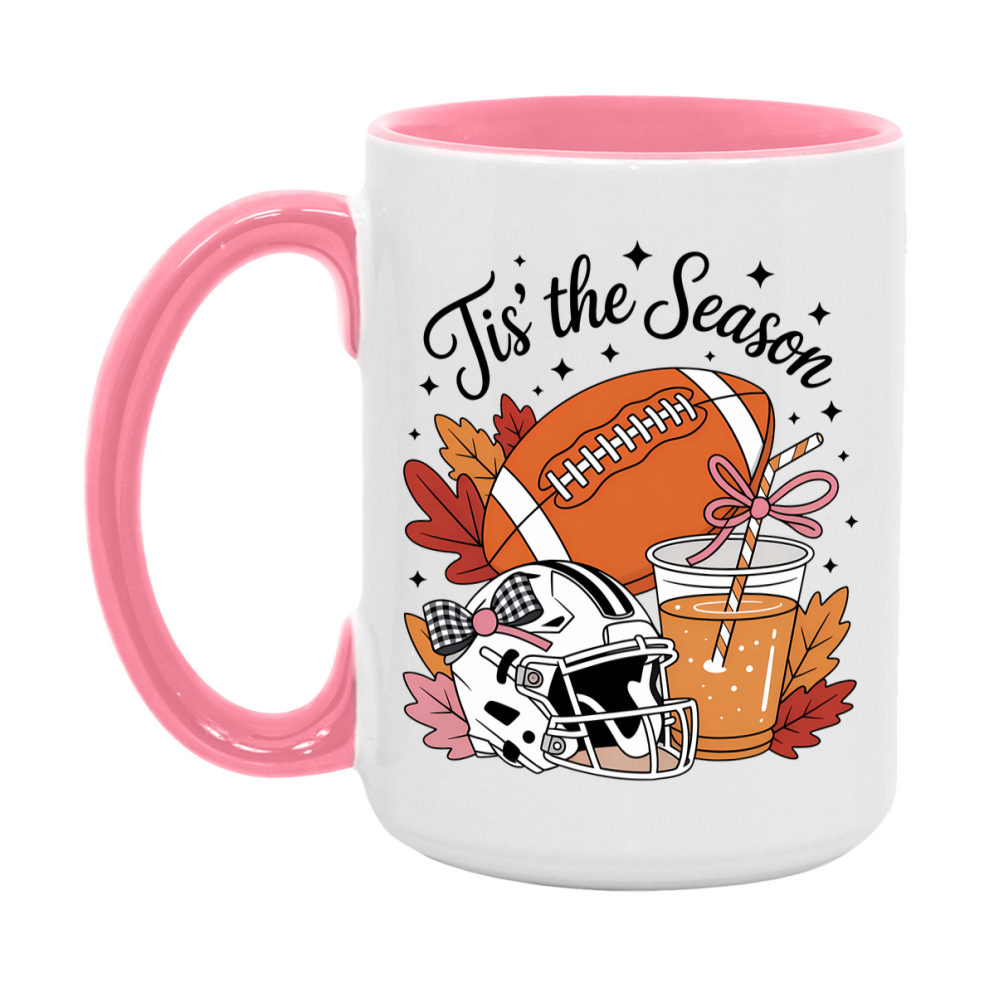 In Love With Fall Coffee Mug, Cozy Cute Autumn Coffee Cup, 11Oz Or 15Oz White Ceramic Mug