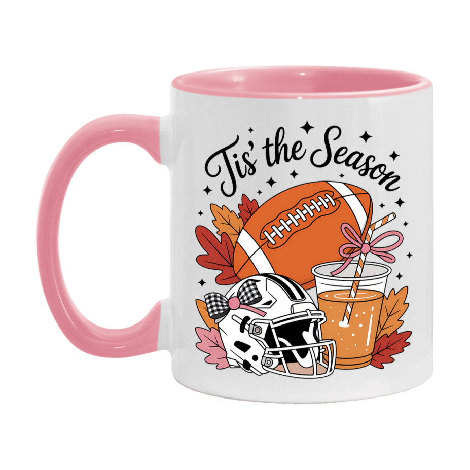 In Love With Fall Coffee Mug, Cozy Cute Autumn Coffee Cup, 11Oz Or 15Oz White Ceramic Mug