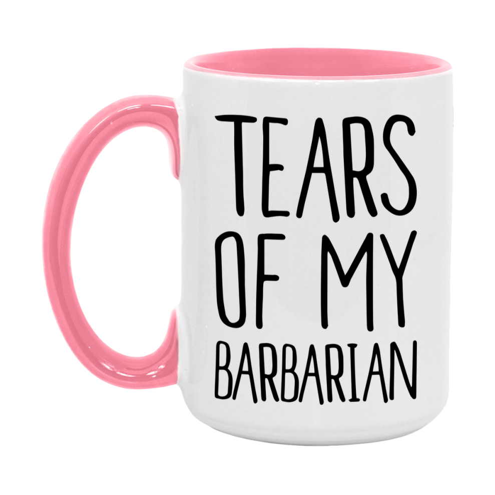 Dnd Dragon Masters Mug, Tears Of My Barbarian Coffee Mug, Rpg Gift