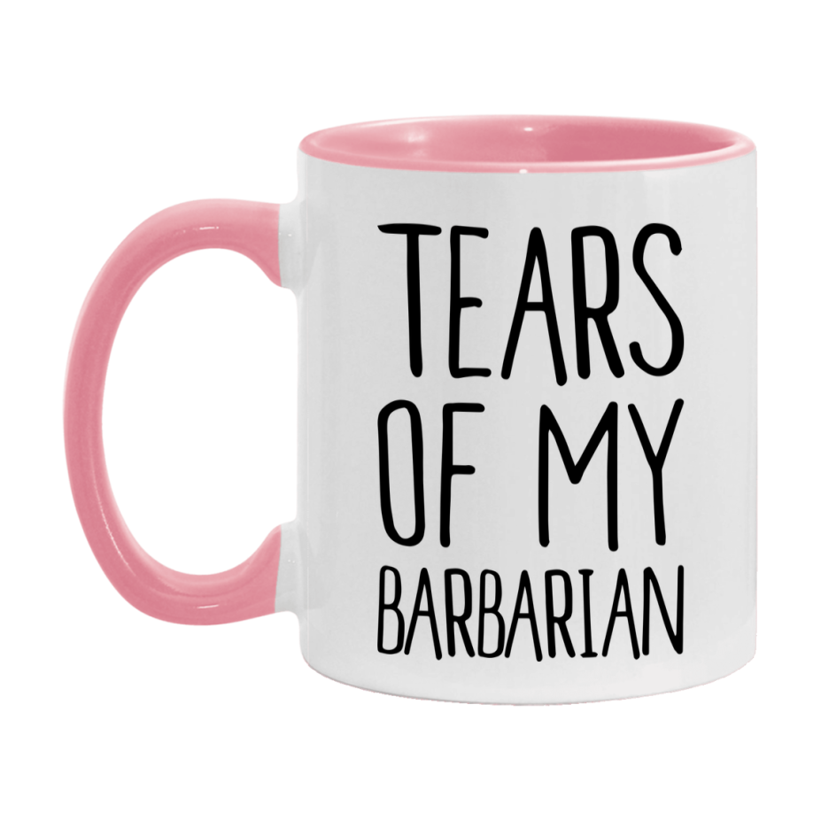 Dnd Dragon Masters Mug, Tears Of My Barbarian Coffee Mug, Rpg Gift