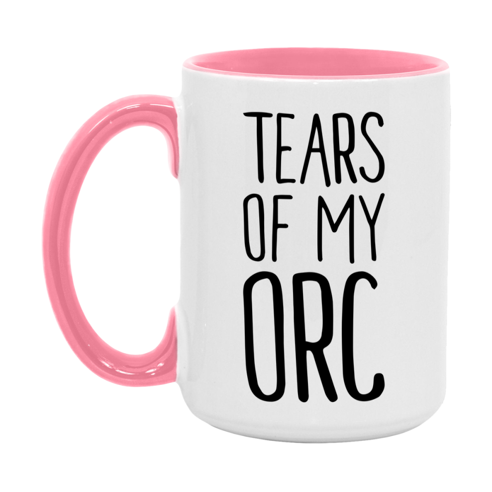 Dnd Dragon Masters Mug, Tears Of My Orc Coffee Mug, Rpg Gift