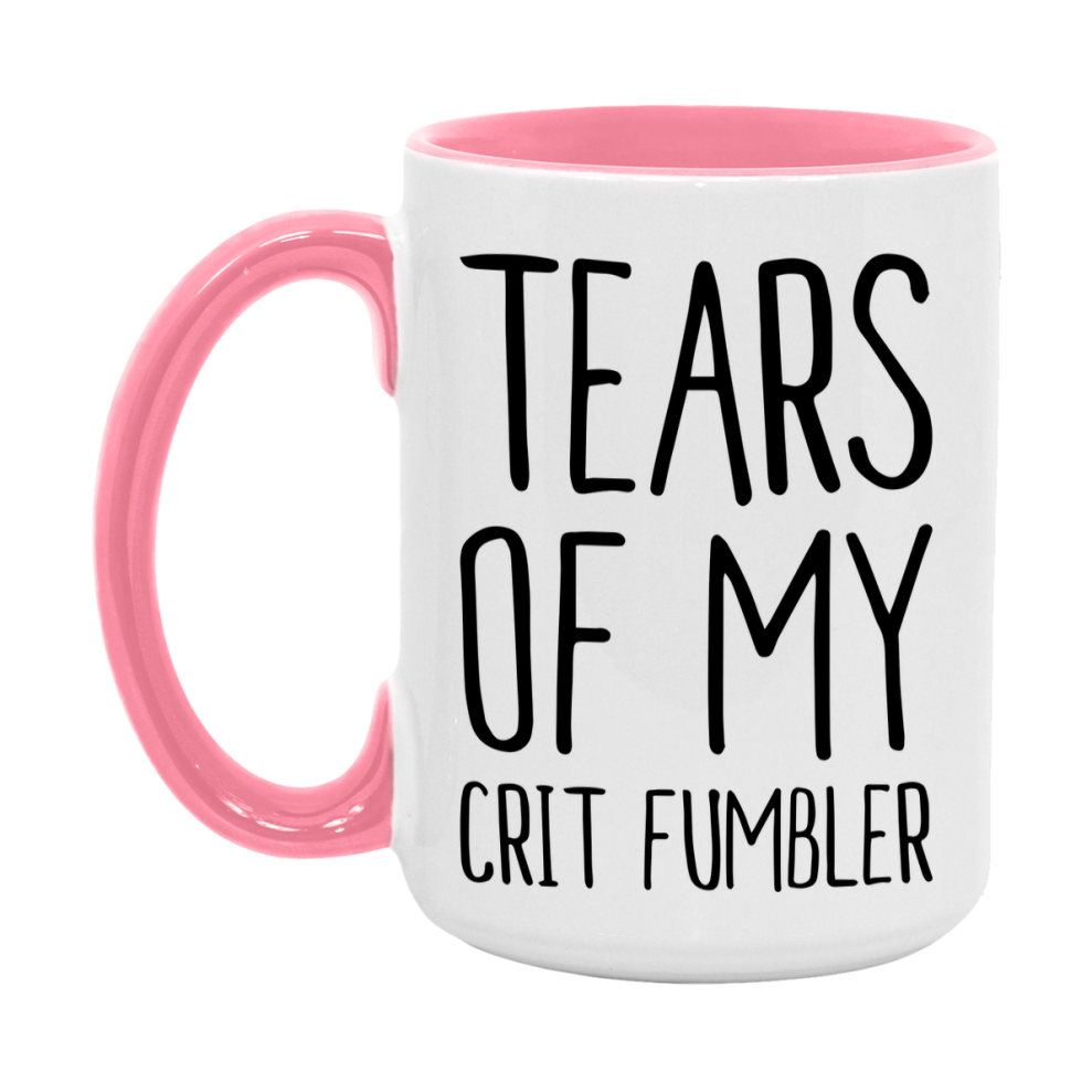 Dnd Dragon Masters Mug, Tears Of My Crit Fumbler Coffee Mug, Rpg Gift