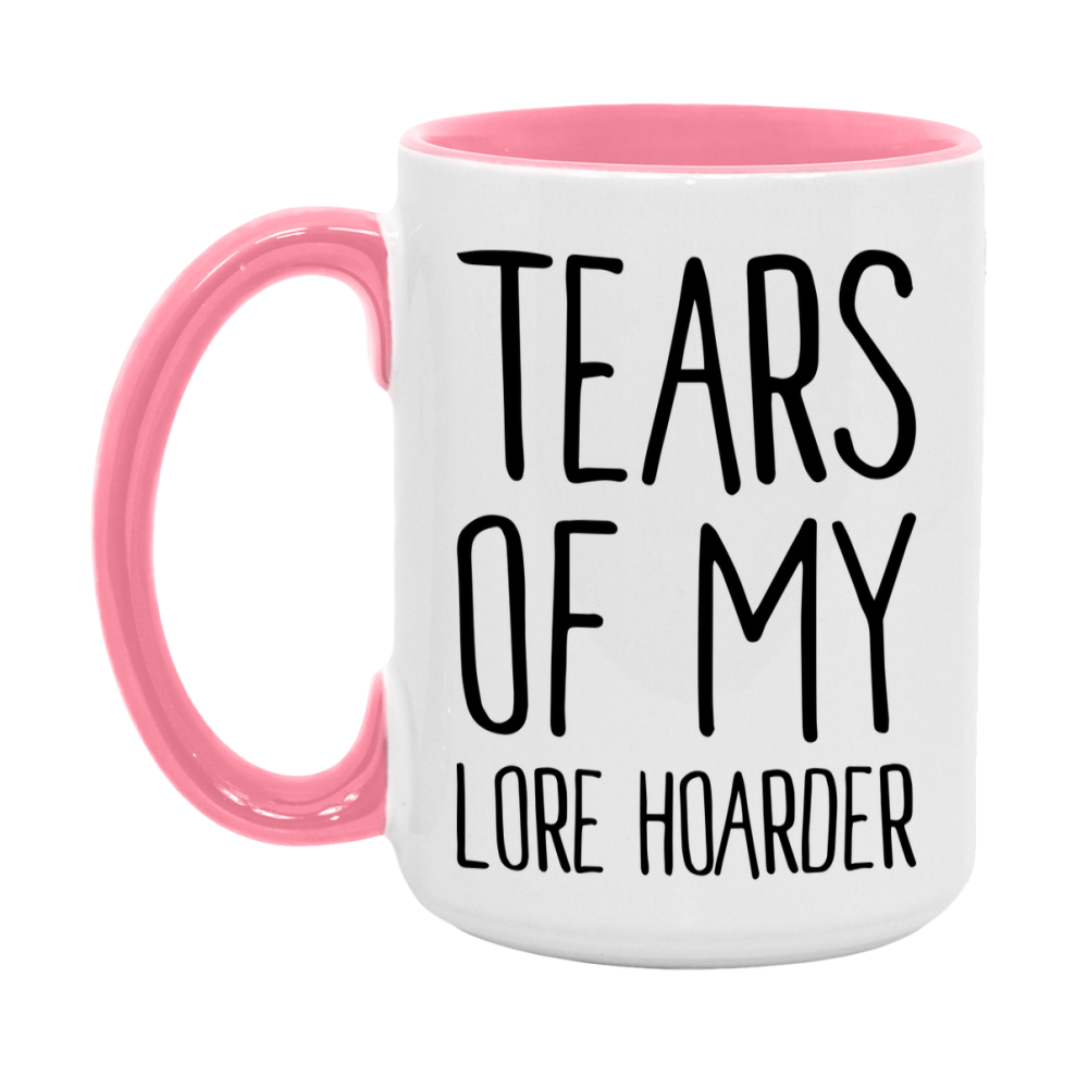 Dnd Dragon Masters Mug, Tears Of My Lore Hoarder Coffee Mug, Rpg Gift