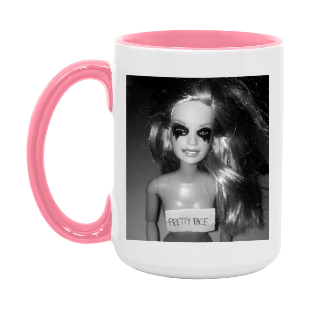 Disgusted Doll Face Mug, Funny Doll Face Meme Coffee Cup