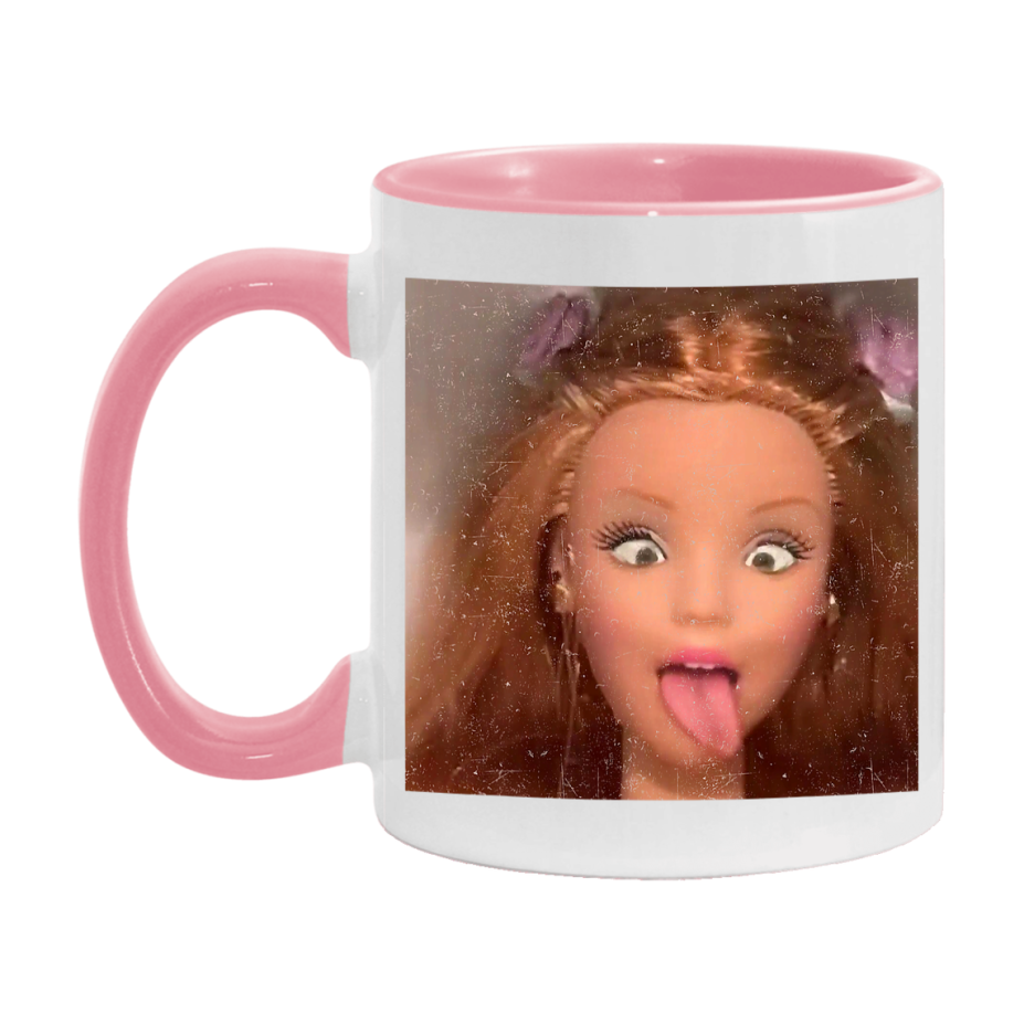 Disgusted Doll Face Mug, Funny Doll Face Meme Coffee Cup