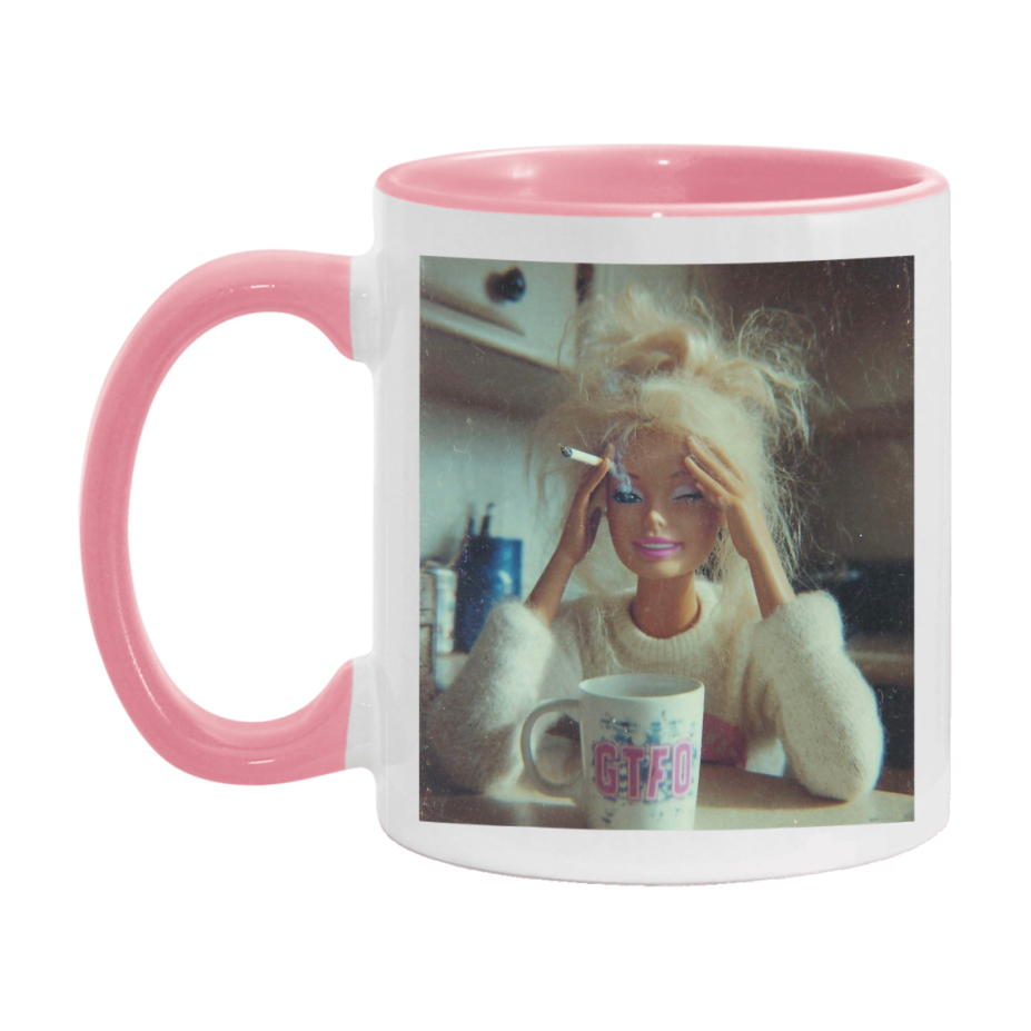 Disgusted Doll Face Mug, Funny Doll Face Meme Coffee Cup