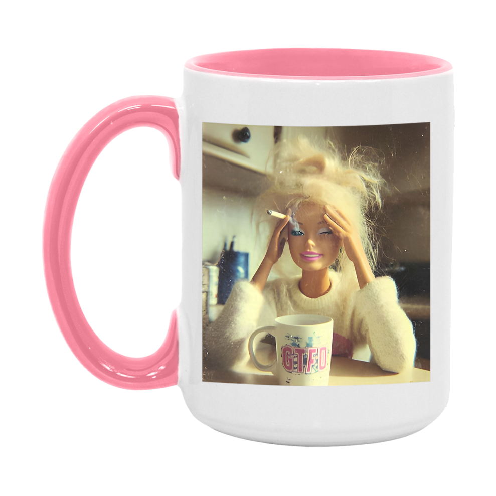 Disgusted Doll Face Mug, Funny Doll Face Meme Coffee Cup