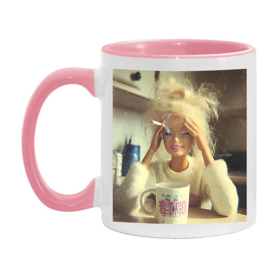 Disgusted Doll Face Mug, Funny Doll Face Meme Coffee Cup