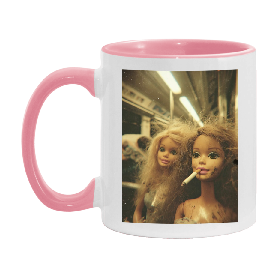 Disgusted Doll Face Mug, Funny Doll Face Meme Coffee Cup